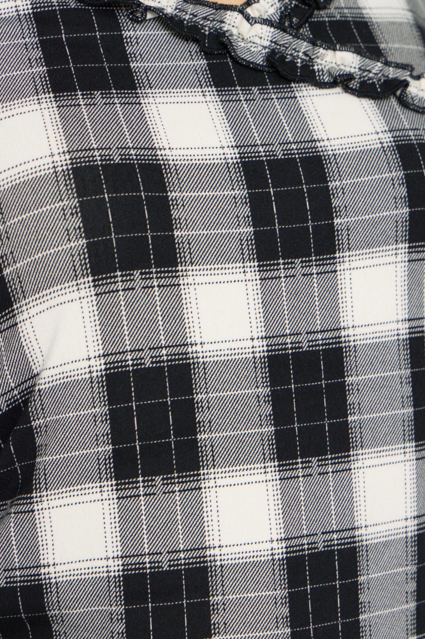 FRILL COMPACT トップス BLK FREE