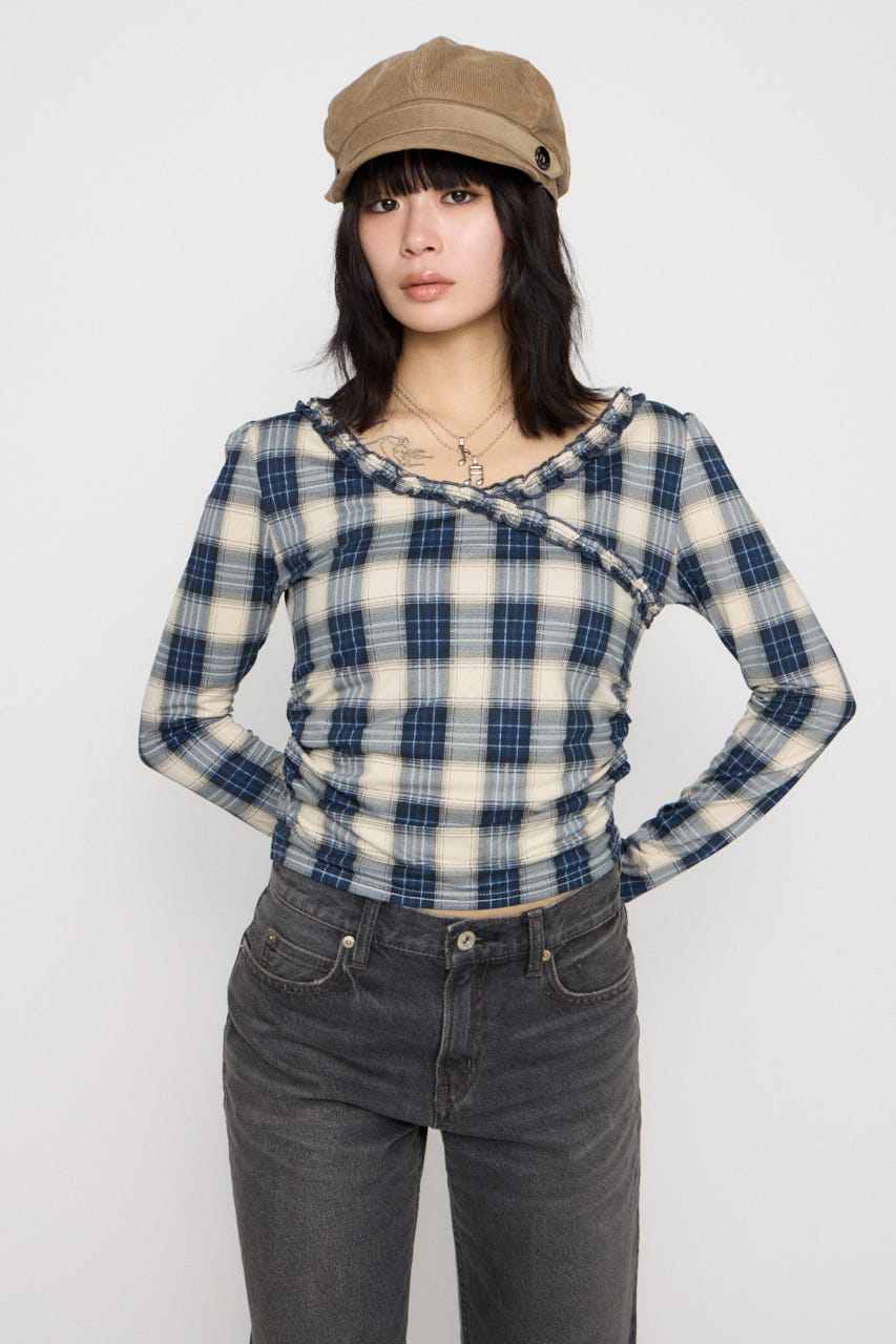 FRILL COMPACT トップス NVY FREE