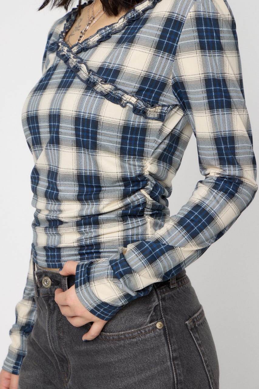 FRILL COMPACT トップス NVY FREE