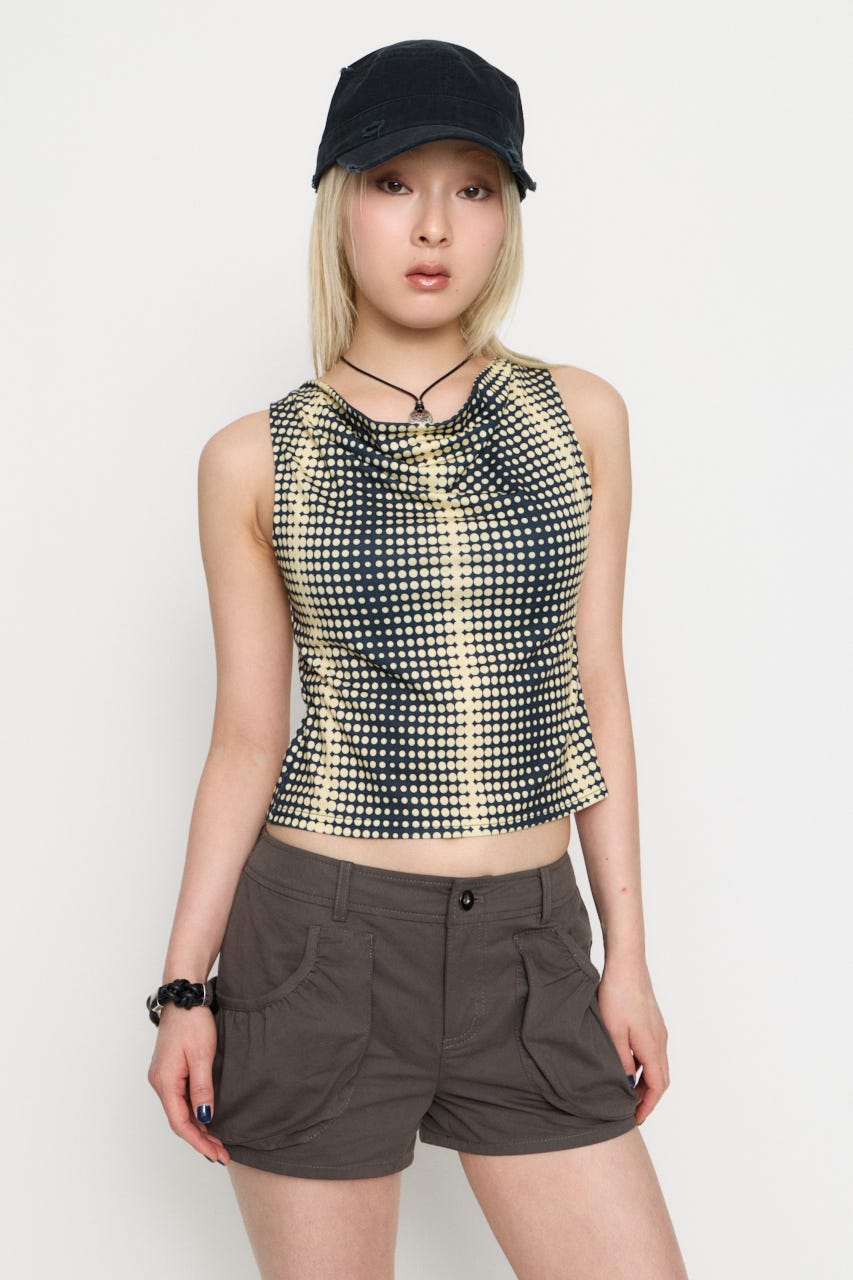 GRADATION DOT トップス NVY FREE