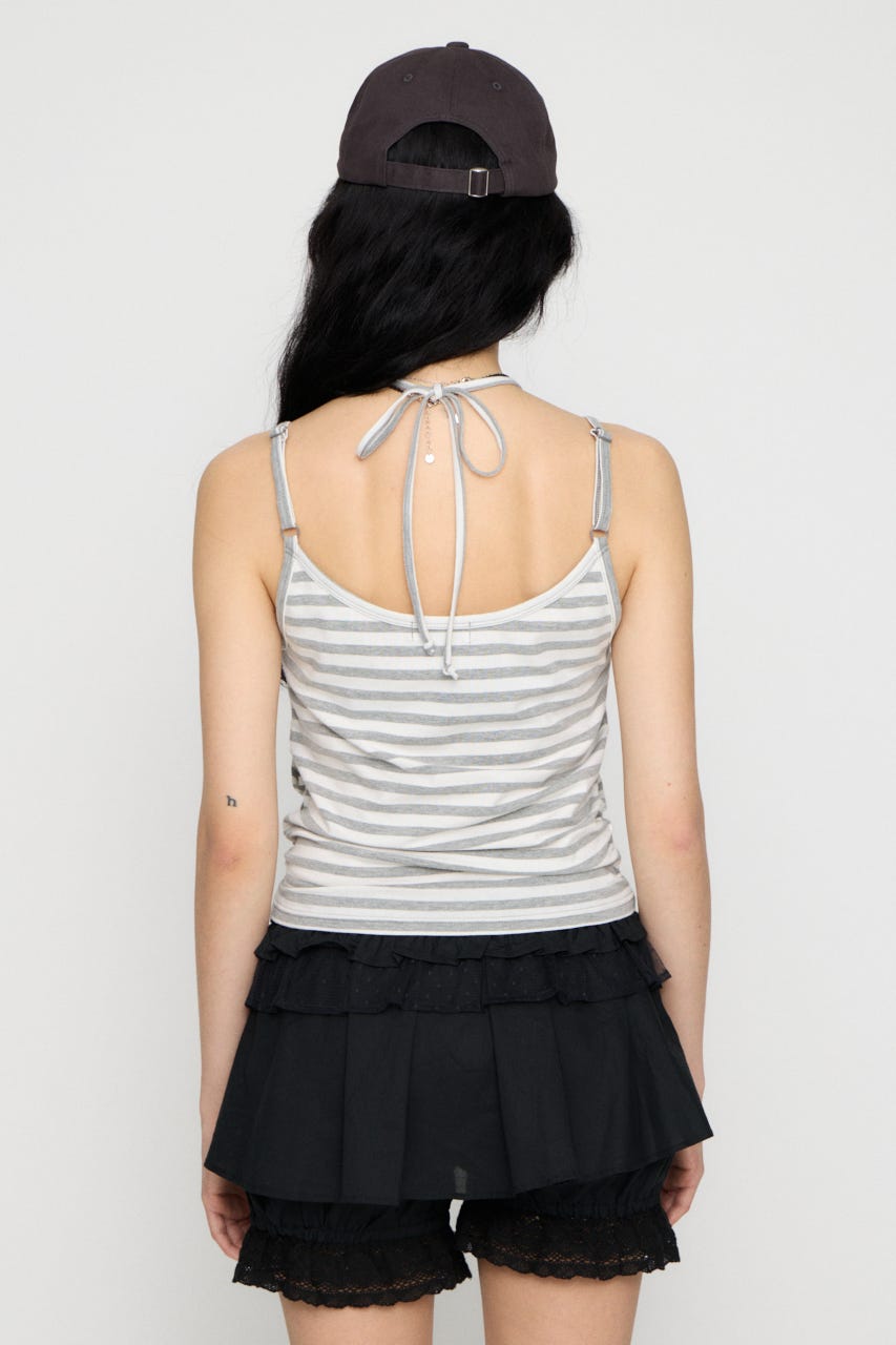 LAYERED HALTER トップス WHT FREE