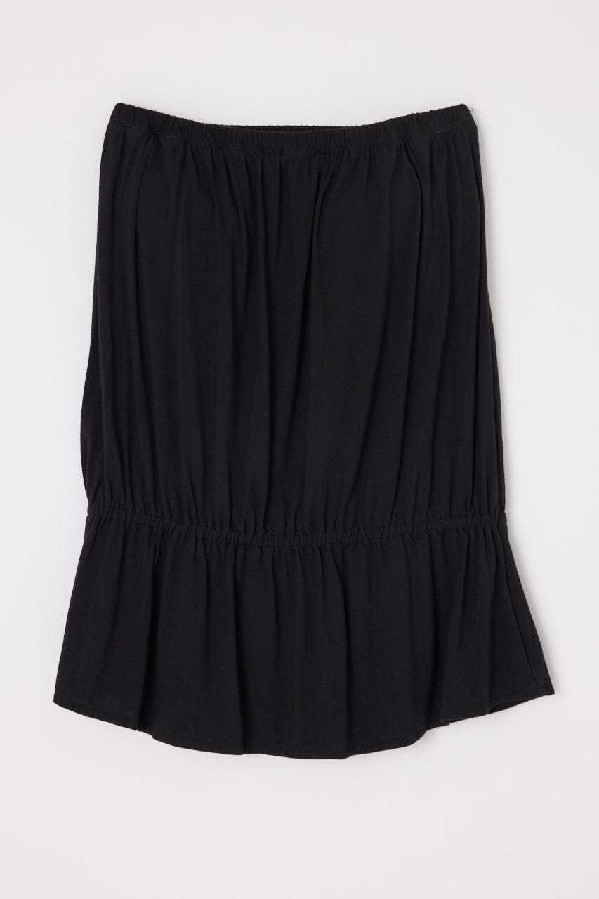 PEPLUM CUP BARE チュニック BLK FREE
