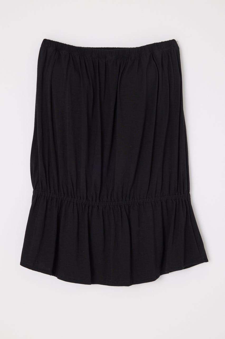 PEPLUM CUP BARE チュニック BLK FREE