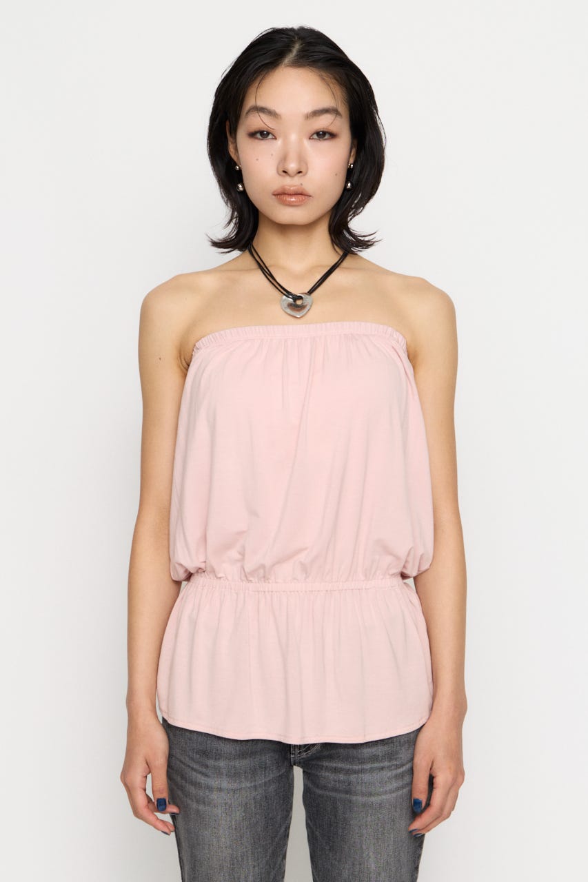 PEPLUM CUP BARE チュニック PNK FREE