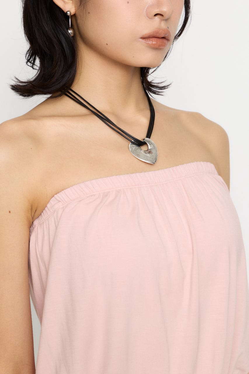 PEPLUM CUP BARE チュニック PNK FREE