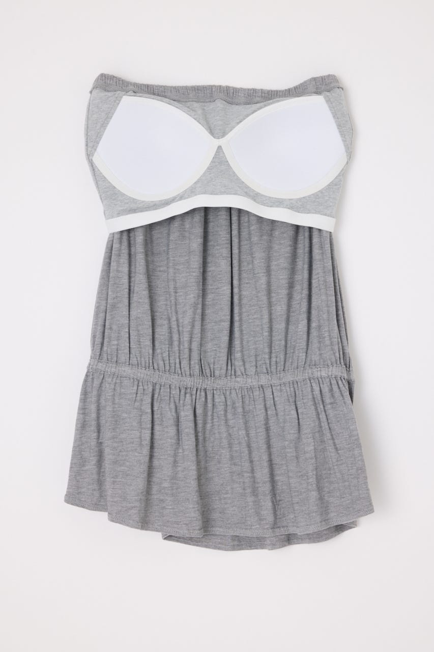 PEPLUM CUP BARE チュニック T.GRY FREE
