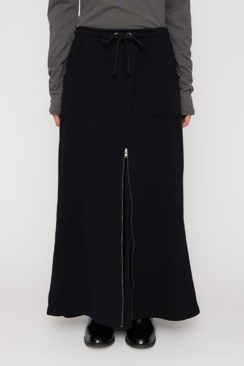 ZIP SPREAD スカート BLK S