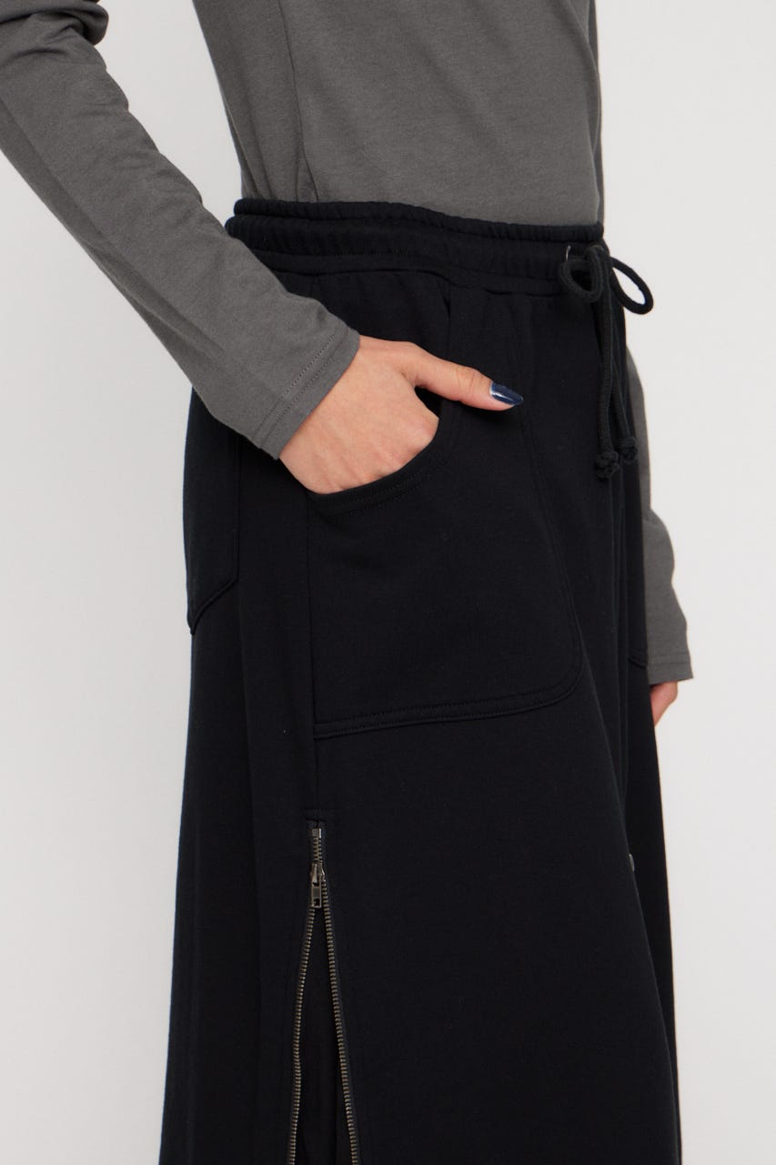 ZIP SPREAD スカート BLK S