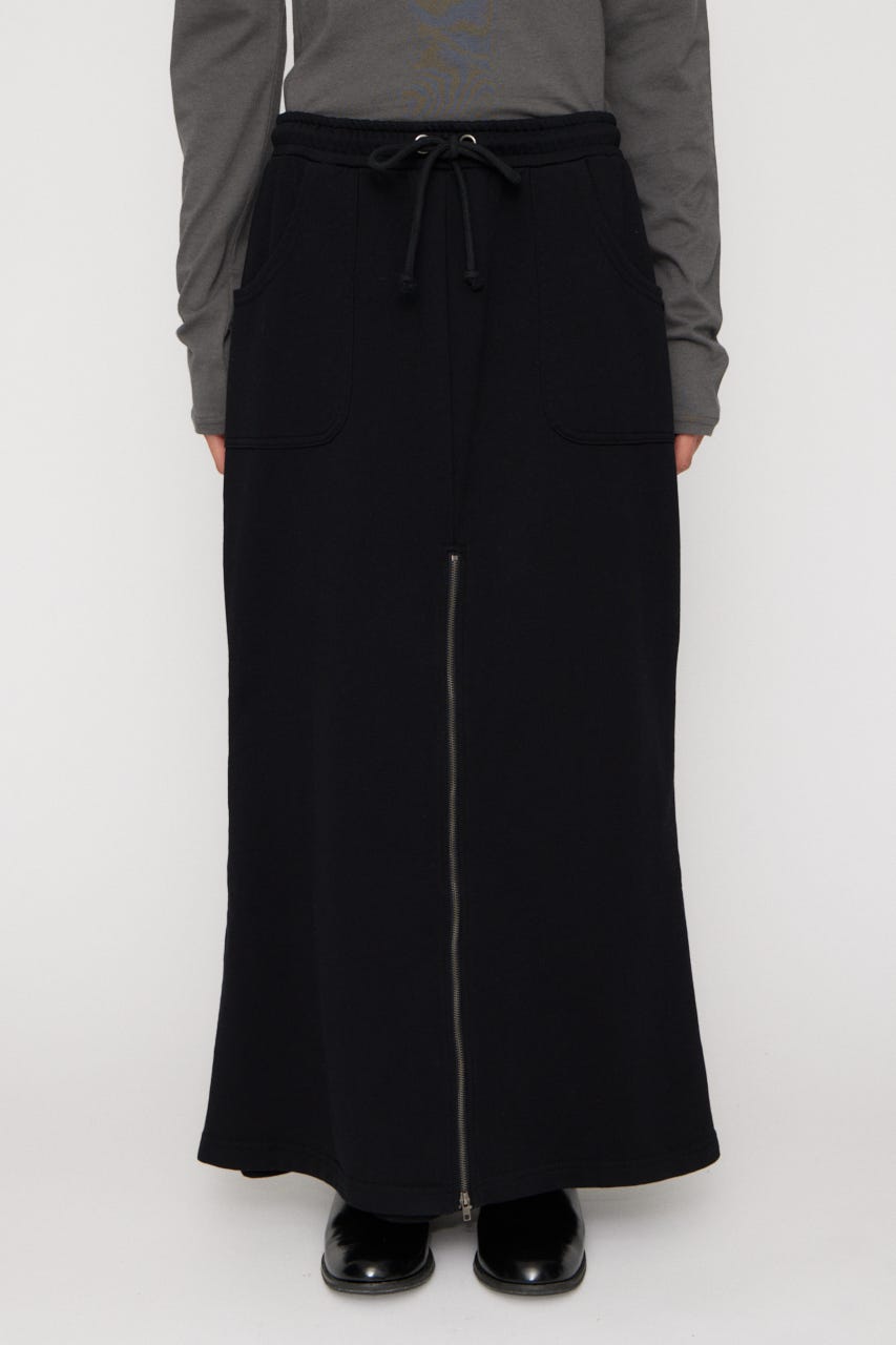 ZIP SPREAD スカート BLK S