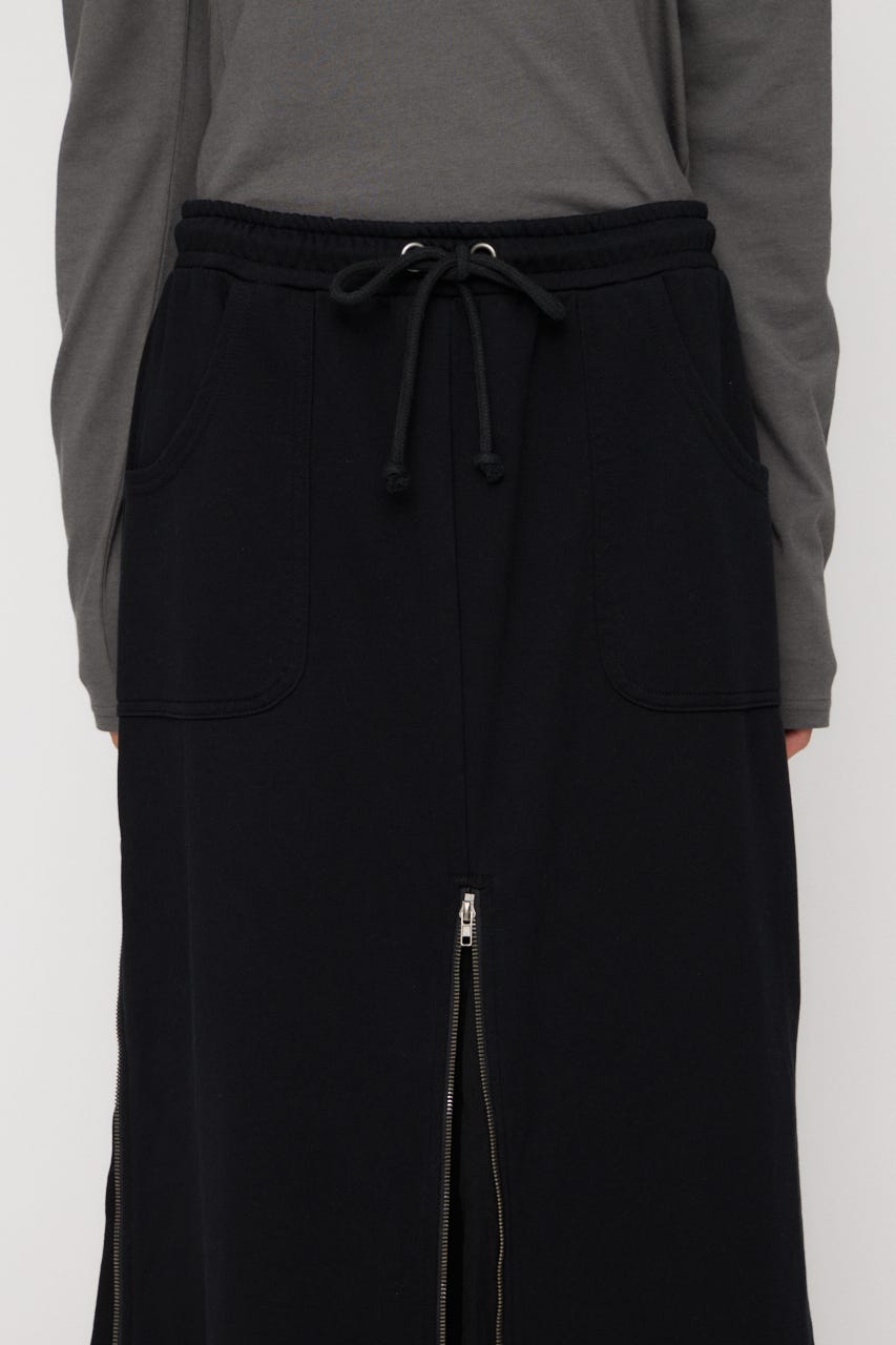 ZIP SPREAD スカート BLK S