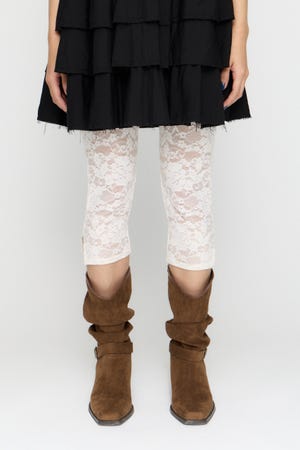 MESH LACE CAPRI レギンス