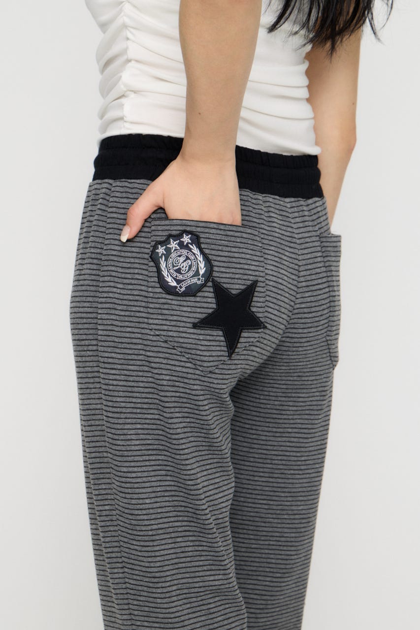 HIP PATCH WORK パンツ M/BLK S