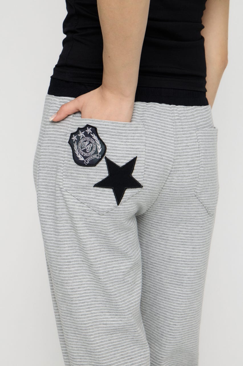 HIP PATCH WORK パンツ M/WHT S