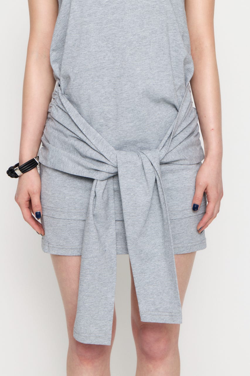 LAYERED HALTER NECK ワンピース GRY M