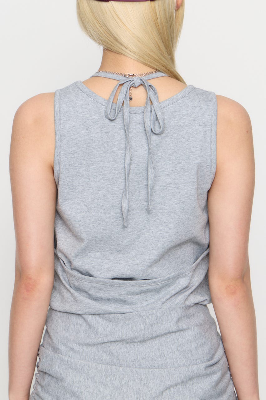 LAYERED HALTER NECK ワンピース GRY M