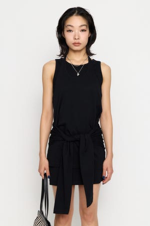 LAYERED HALTER NECK ワンピース