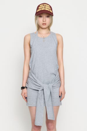 LAYERED HALTER NECK ワンピース