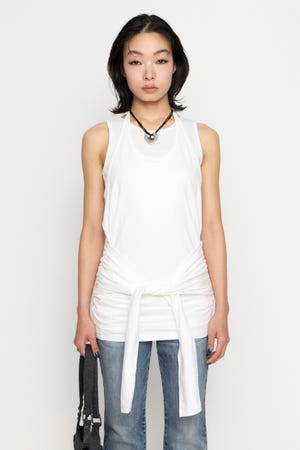 LAYERED HALTER NECK ワンピース
