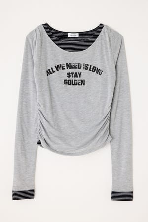 LAYERED BORDER ロングスリーブＴシャツ