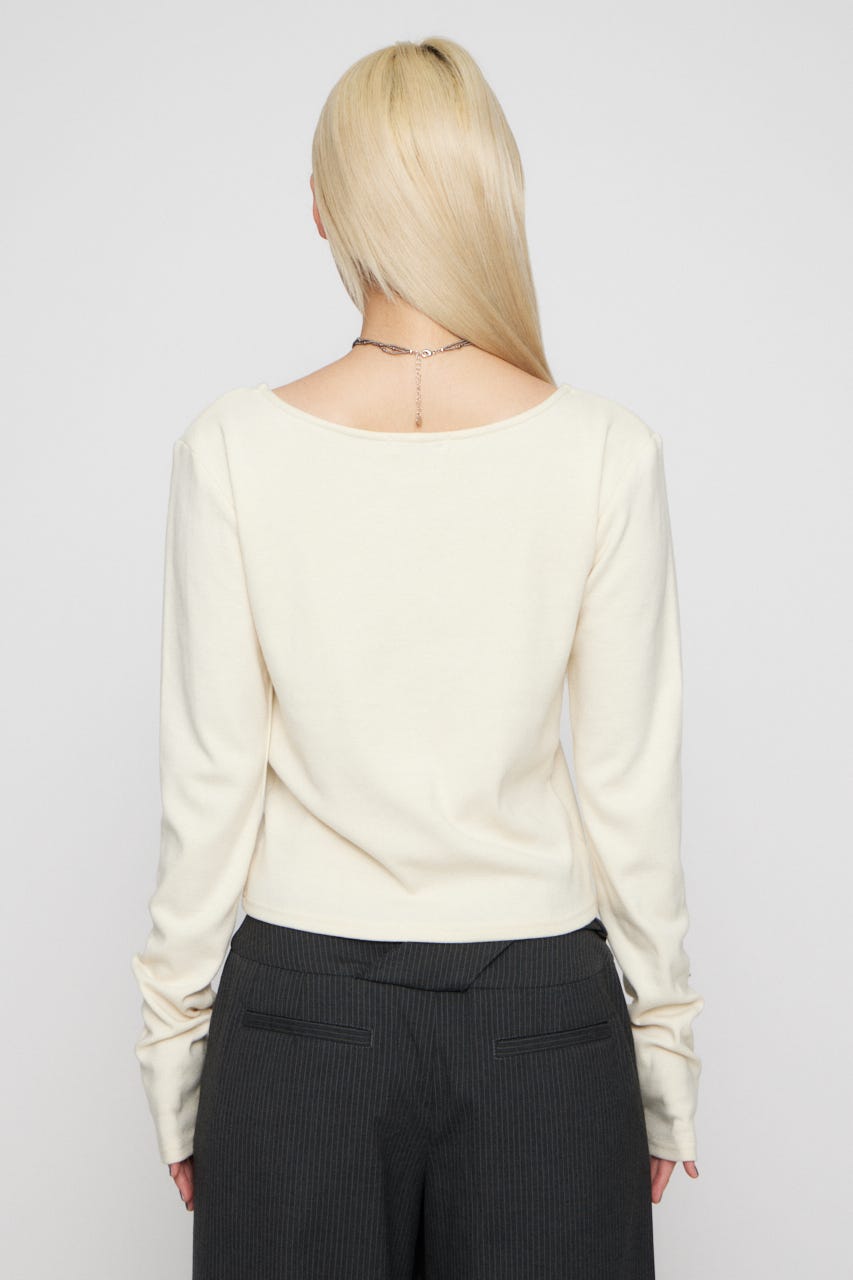 V NECK IMAPCT PRINT トップス IVOY FREE