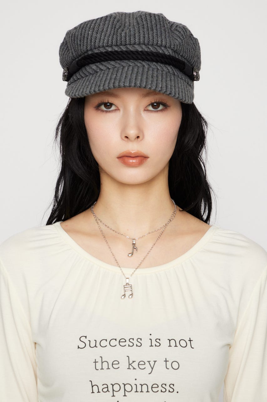 NECK GATHER PRINT トップス IVOY FREE