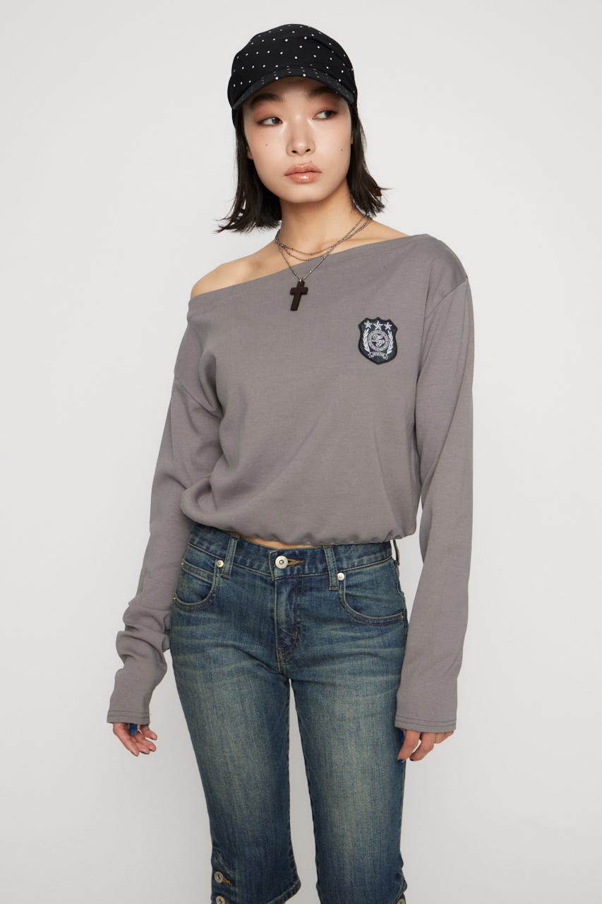 WAPPEN LOOSEY トップス GRY FREE