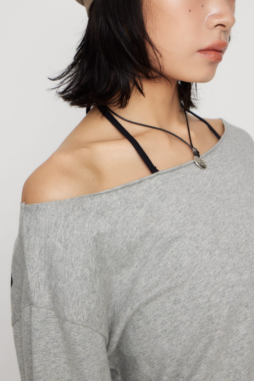 BACK PRINT LOOSEY トップス T.GRY FREE