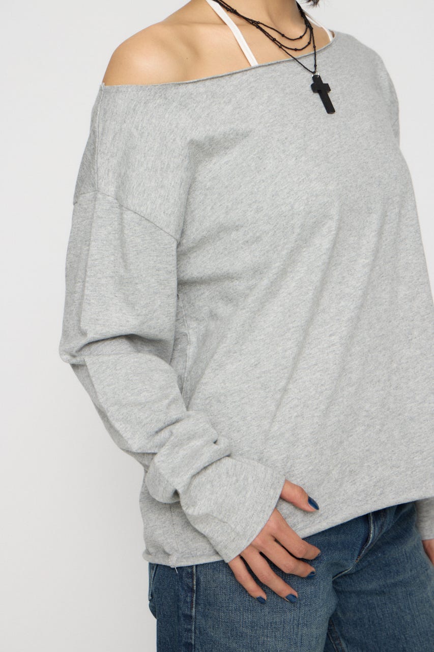 BACK PRINT LOOSEY トップス T.GRY FREE