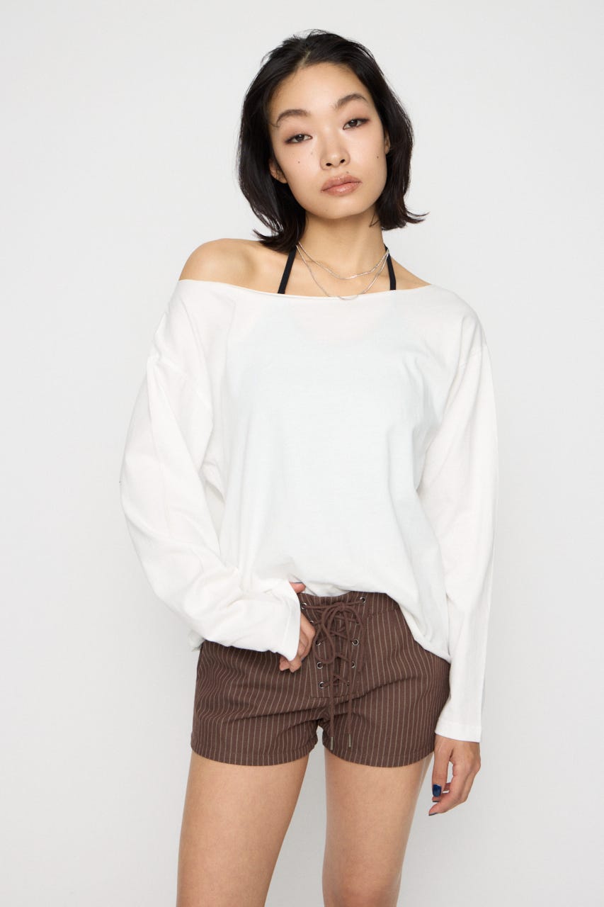 BACK PRINT LOOSEY トップス WHT FREE