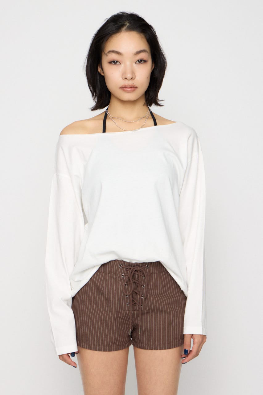 BACK PRINT LOOSEY トップス WHT FREE