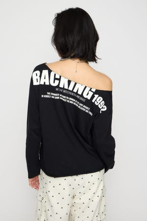 BACK PRINT LOOSEY トップス