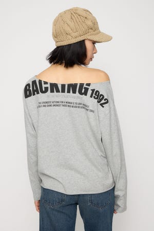 BACK PRINT LOOSEY トップス