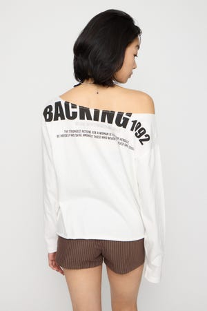 BACK PRINT LOOSEY トップス