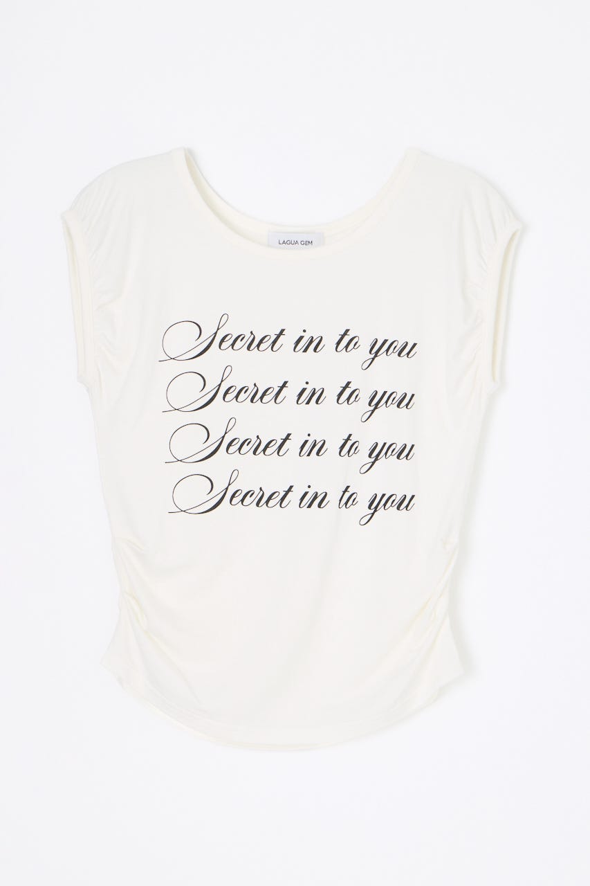 PUFF PRINT Tシャツ WHT FREE