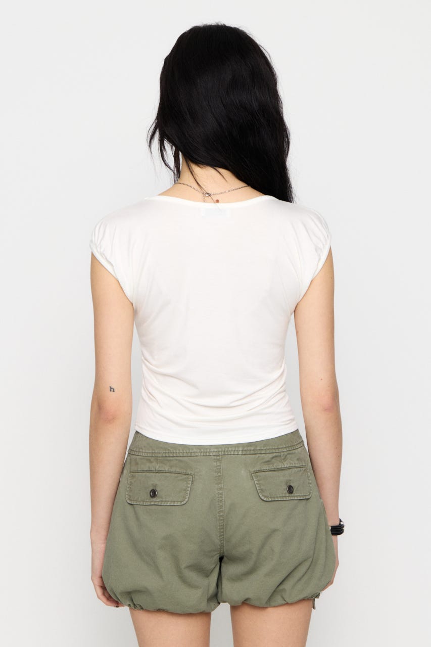 PUFF PRINT Tシャツ WHT FREE