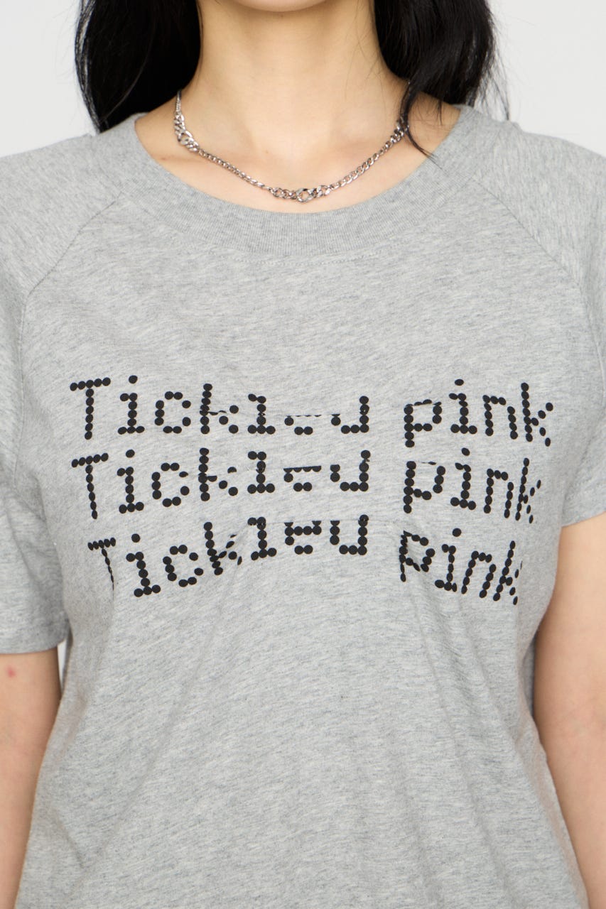 ASYMMETRY PRINT Tシャツ GRY FREE