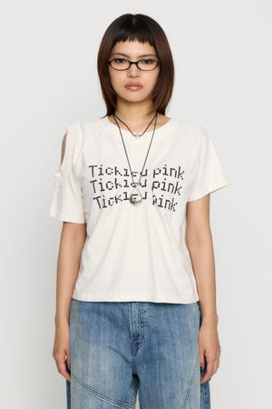ASYMMETRY PRINT Tシャツ