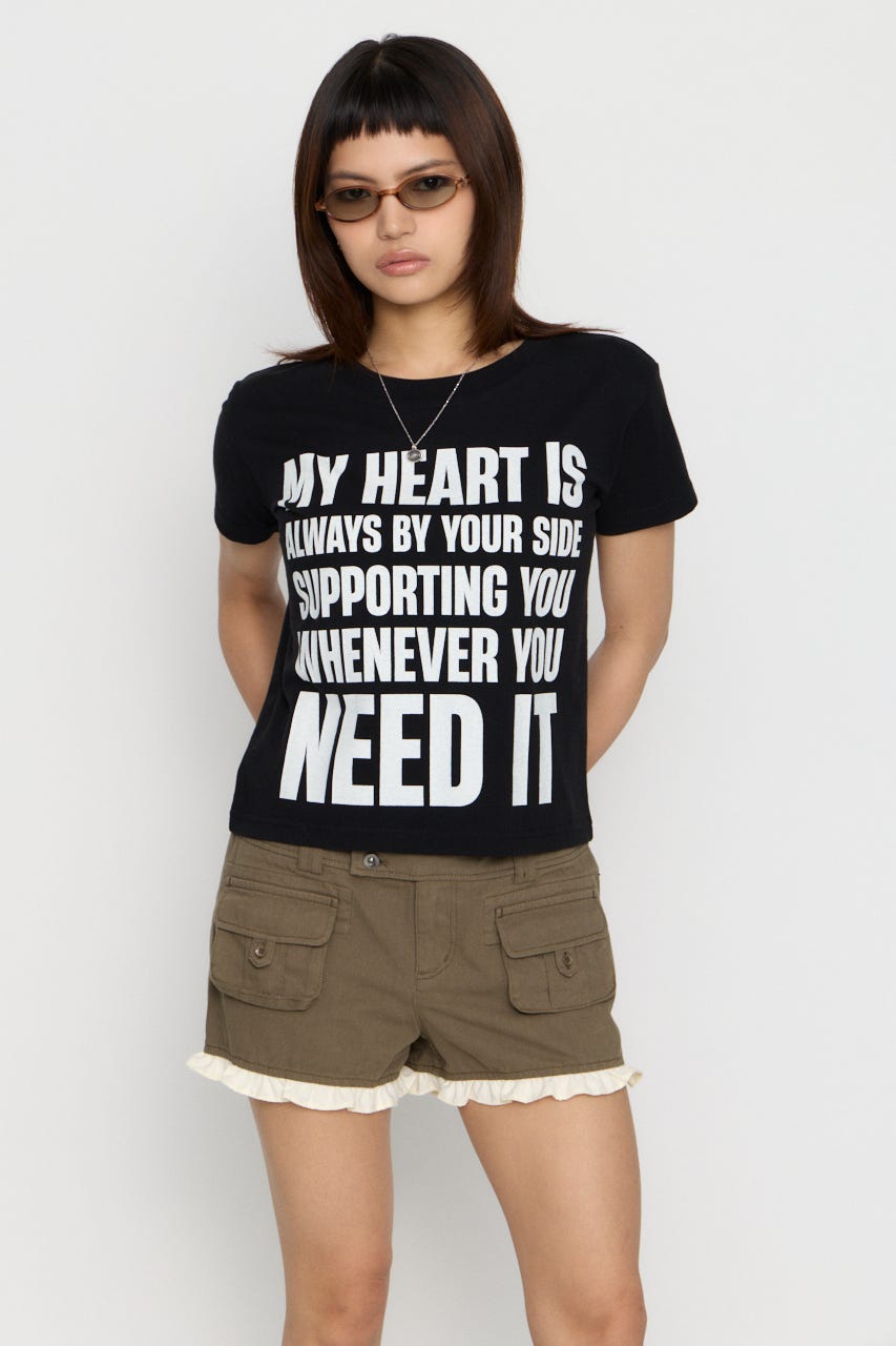USEFUL PRINT Tシャツ BLK FREE