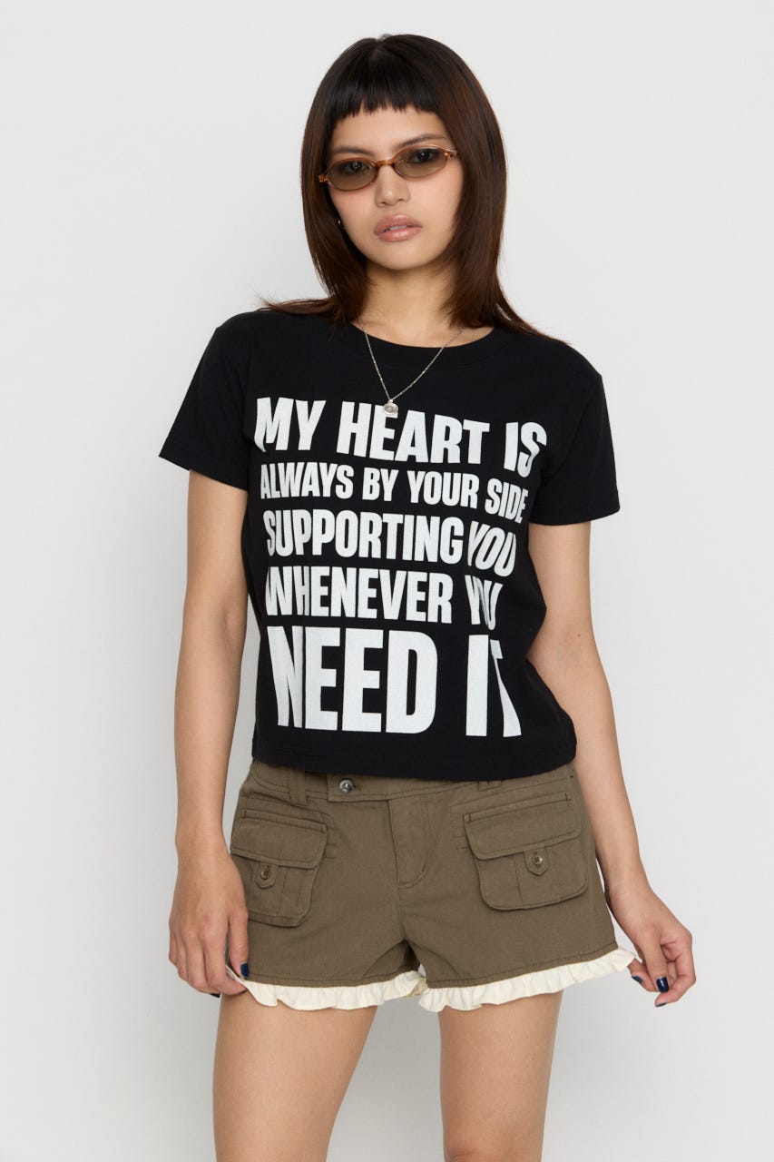 USEFUL PRINT Tシャツ BLK FREE