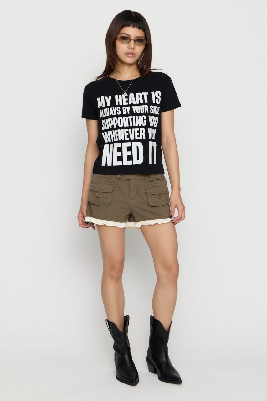 USEFUL PRINT Tシャツ BLK FREE