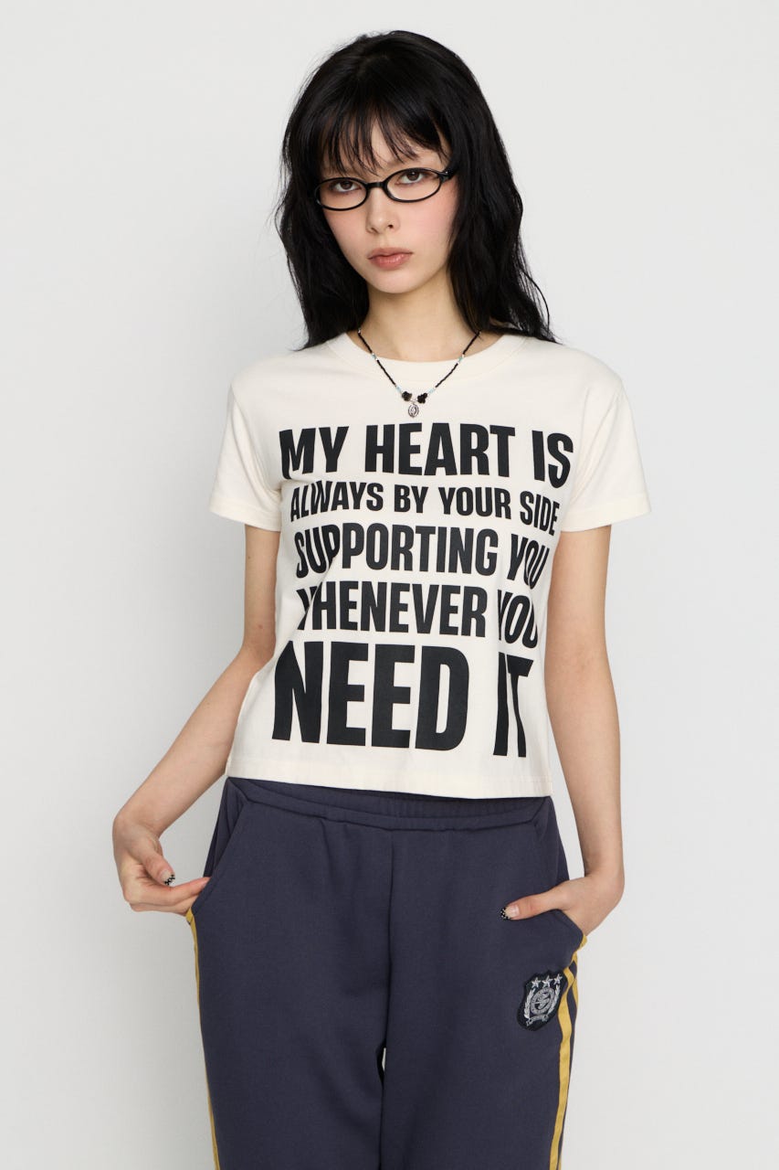 USEFUL PRINT Tシャツ WHT FREE