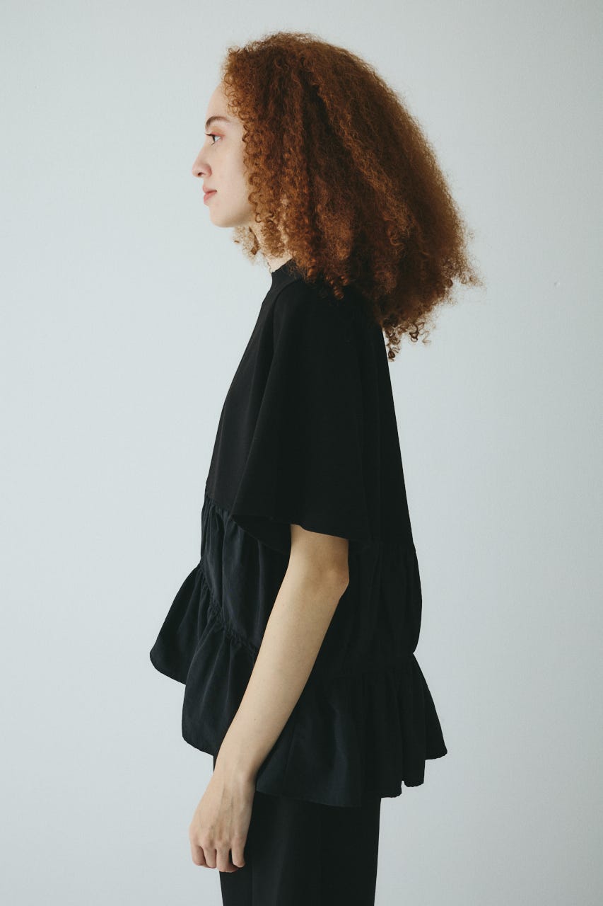HeRIN.CYE | Frill A-line cut tops (Tシャツ・カットソー(半袖