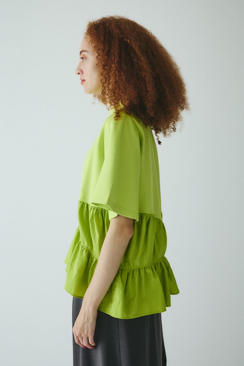 HeRIN.CYE | Frill A-line cut tops (Tシャツ・カットソー(半袖