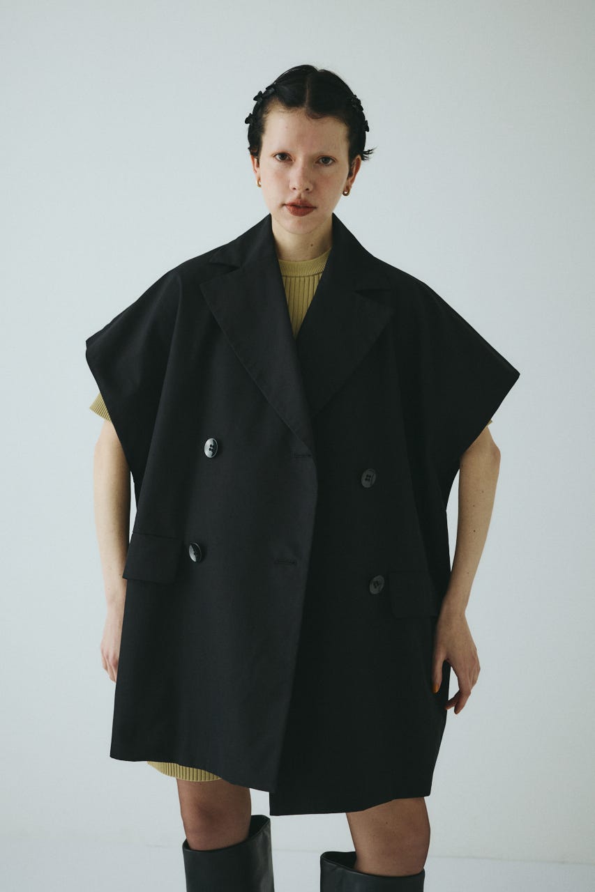 HERIN.CYE◆Over size vest/ジレベスト/FREE/ポリエステル/BEG/530HAY30-0811 HeRIN.CYE | Over size vest (ベスト ) |SHEL'TTER WEBSTORE