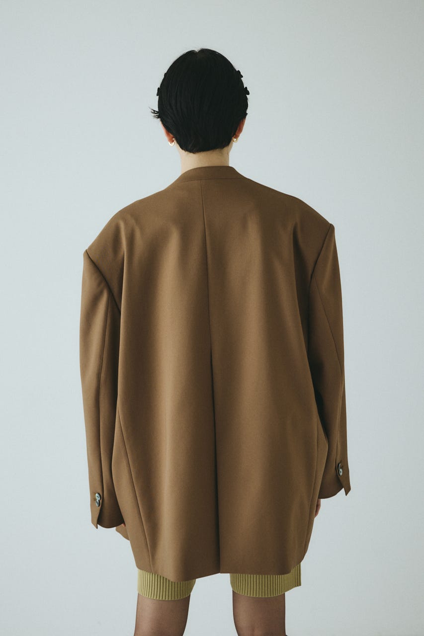 HeRIN.CYE | No collar over jacket (ジャケット ) |SHEL'TTER