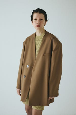 今週末までのお値下げ　Herin.cye 新品未使用　ビッグカラージャケット 公式】HeRIN.CYEのアウター(ジャケット)検索ページ|シェルター