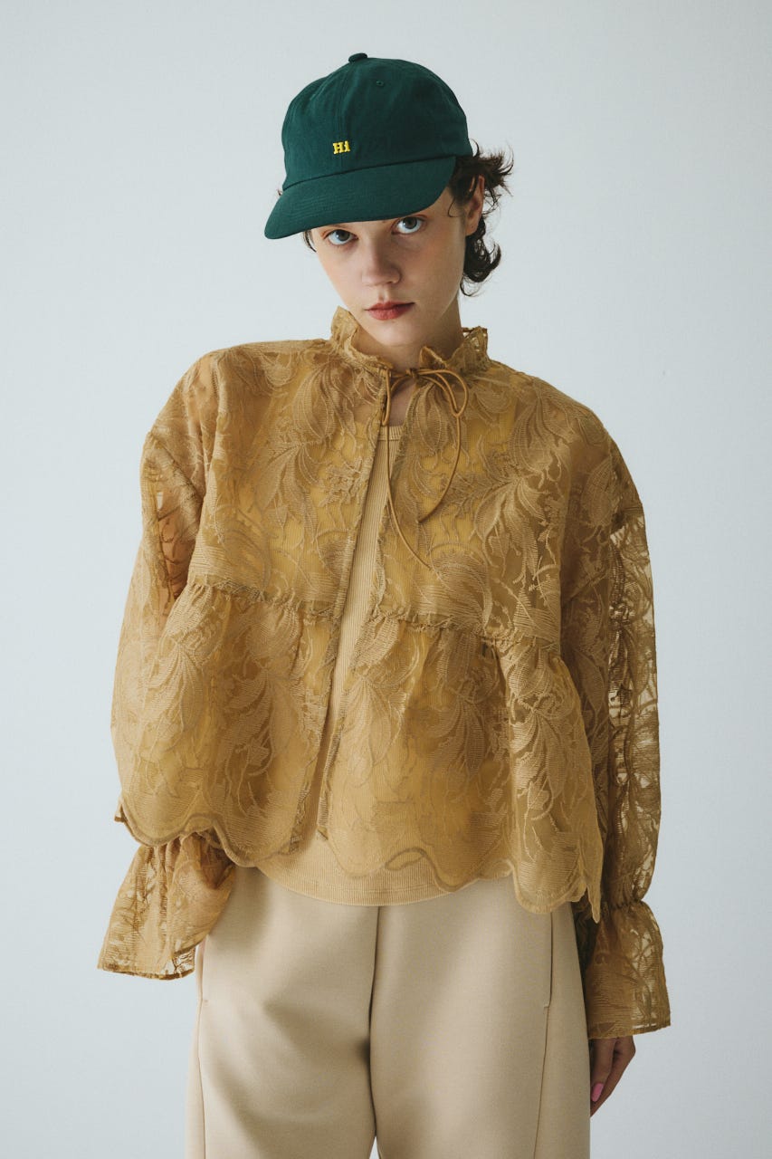 HERIN.CYE Lace blouse アイボリー レース ブラウス HeRIN.CYE ブラウス シャツ Lace blouse レースブラウス