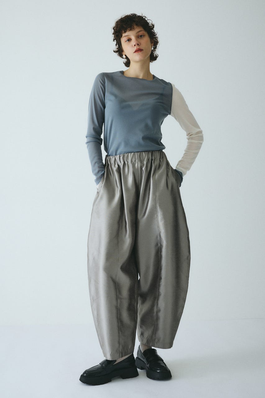 HeRIN.CYE | ［予約］Shiny cocoon pants (パンツ ) |SHEL'TTER