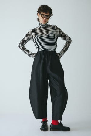 HeRIN.CYE Shiny cocoon pantsシャイニーコクーンパンツ Shiny cocoon pants シャイニーコクーンパンツ（スラックス