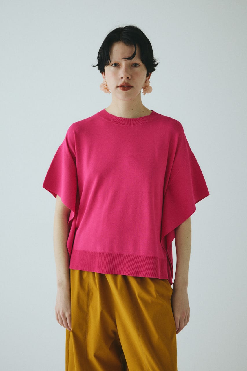 ニット セーター Mantle sleeve knit tops　　マントルスリーブニットトップス レディース HeRIN.CYE ニット セーター Mantle sleeve knit tops マントル